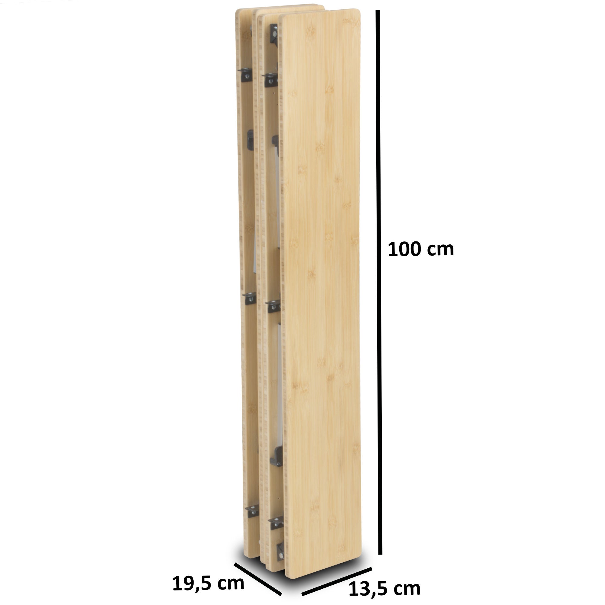 CampFeuer masă camping bambus pliabilă 100x65 cm 50 kg