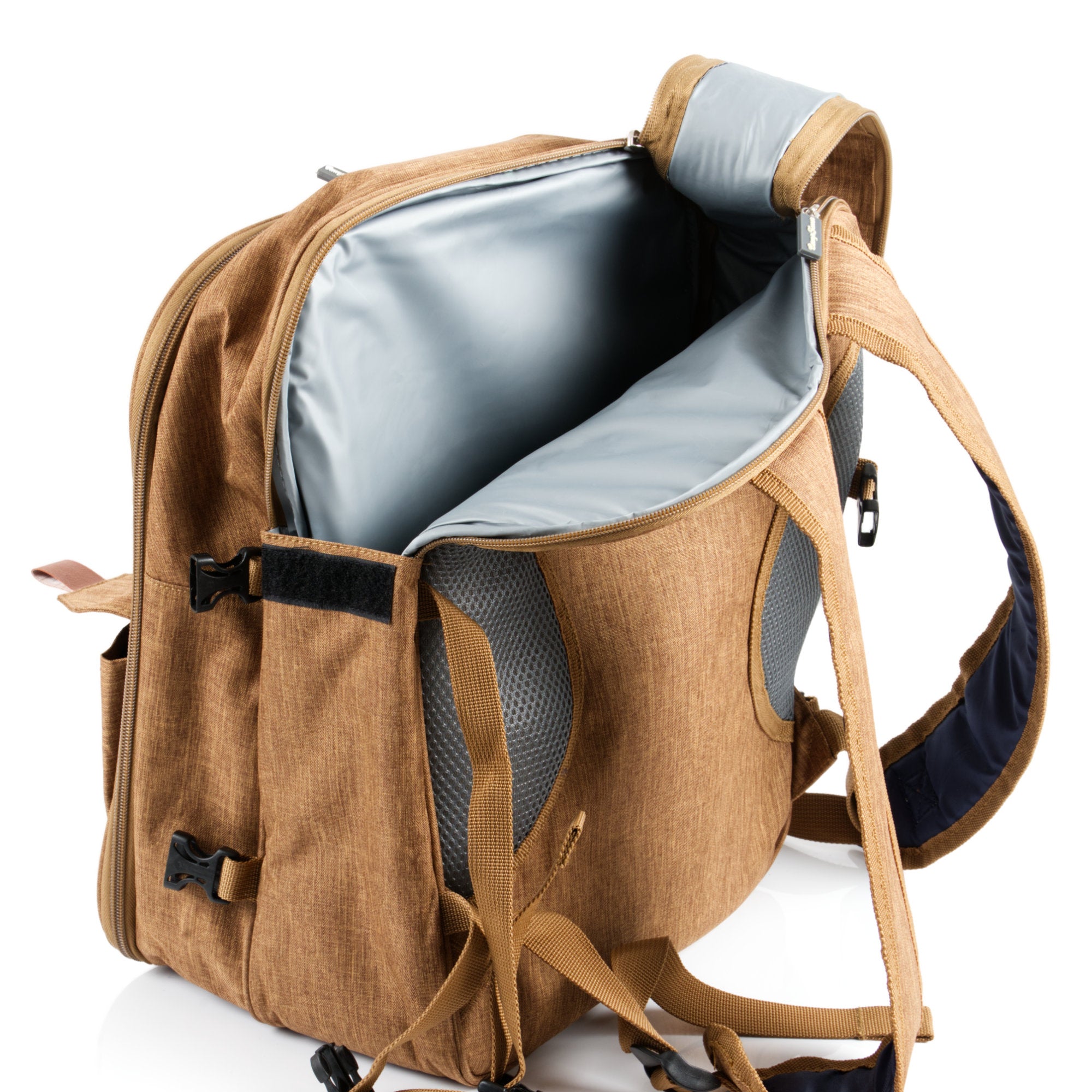 CampFeuer Rucsac picnic 4 persoane 32 piese maro patura