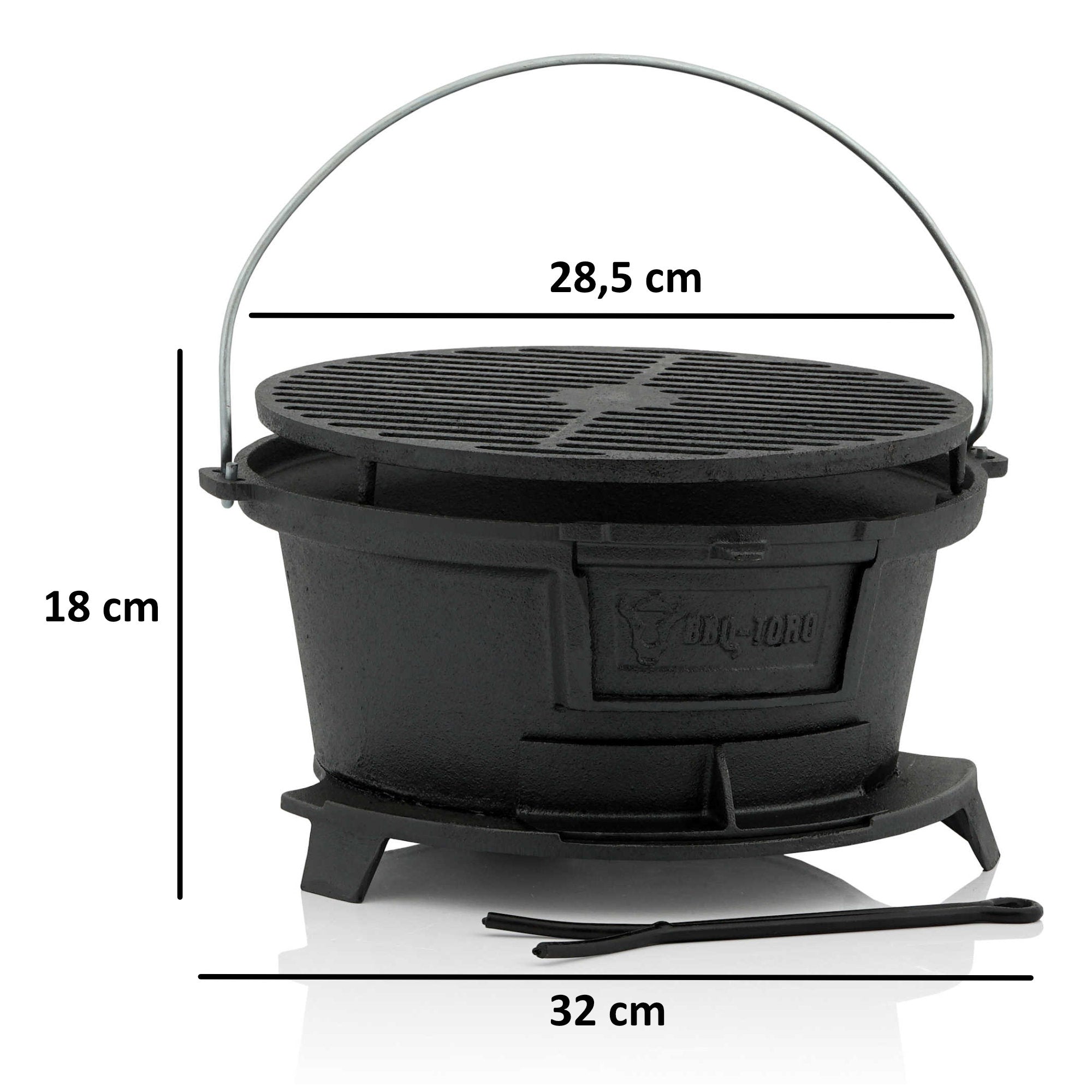 CampFeuer Survival Set 6 piese oala fonta Dutch Oven
