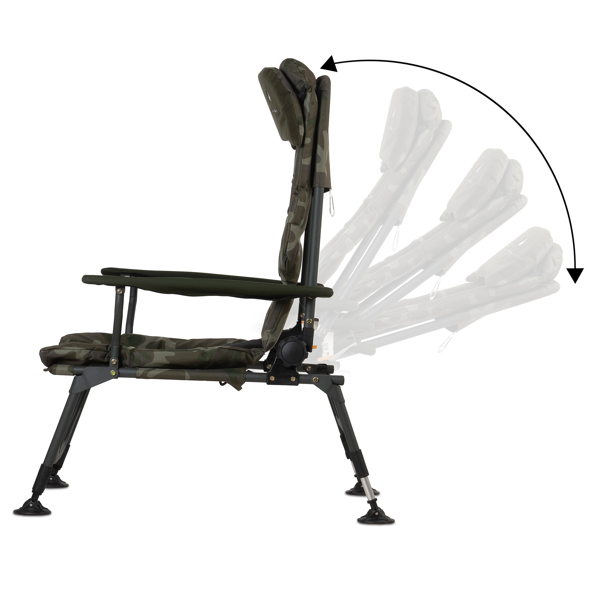 CampFeuer Scaun pescuit camuflaj 150 kg pliabil