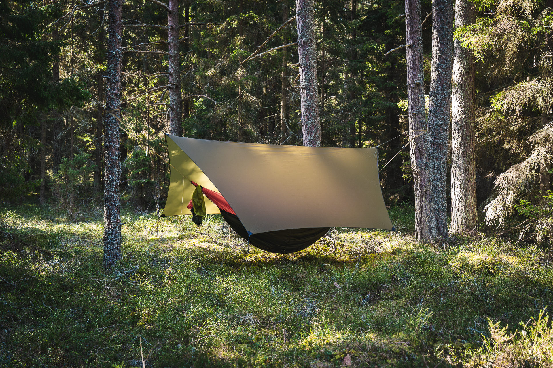 Lesovik Heksa Mayfly Green prelată hamac 360x300 cm
