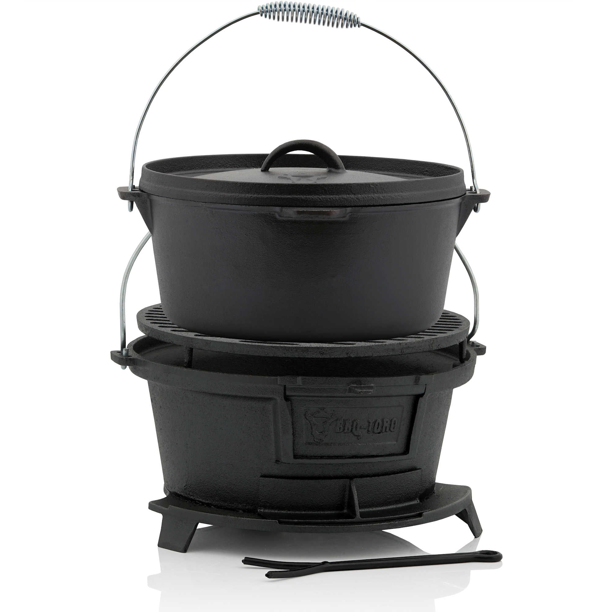 CampFeuer Survival Set 6 piese oala fonta Dutch Oven