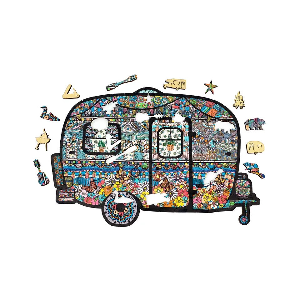 GSI Outdoors Retro Trailer puzzle lemn 188 piese