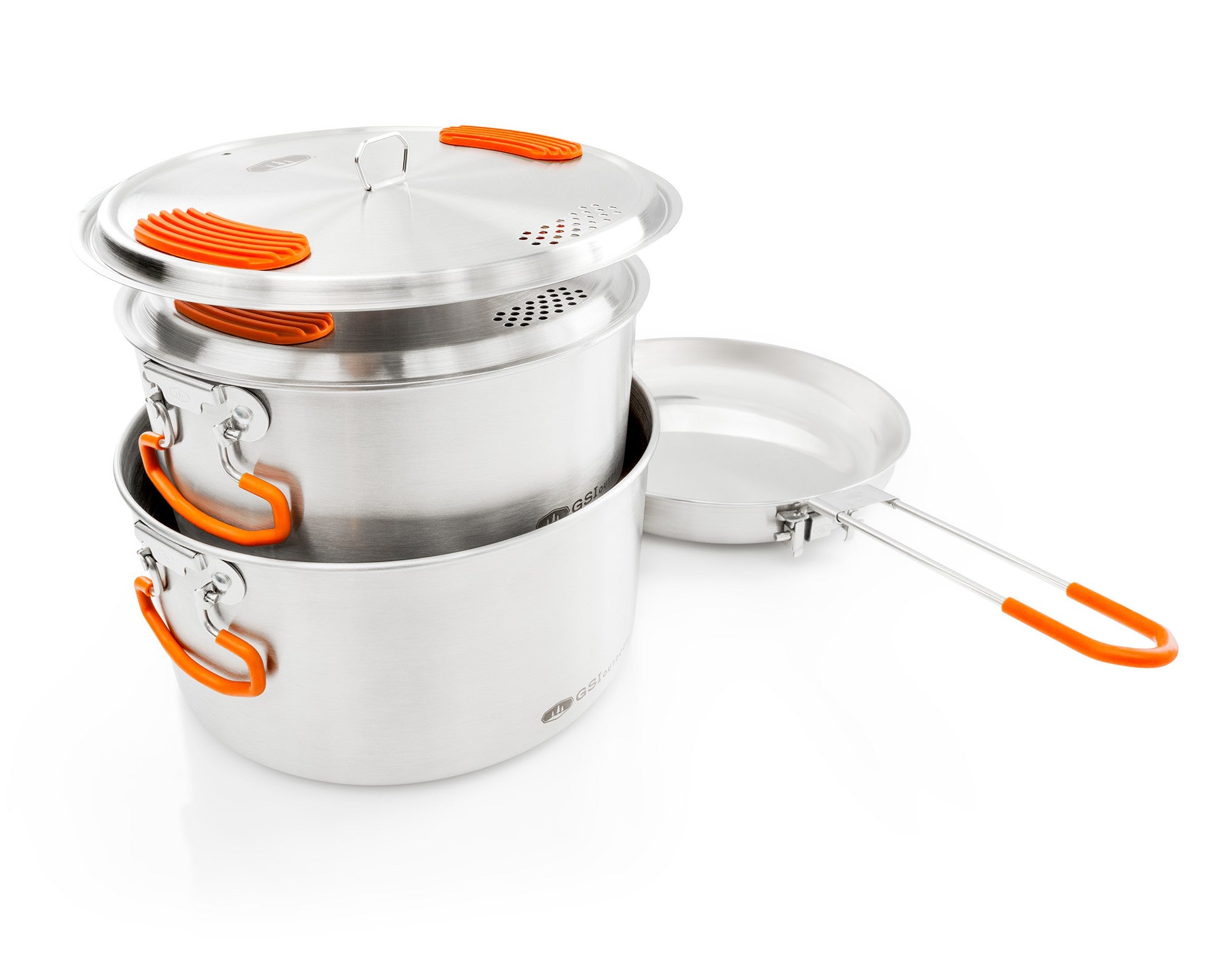 GSI Outdoors Glacier Stainless Base Camper Medium set vase camping