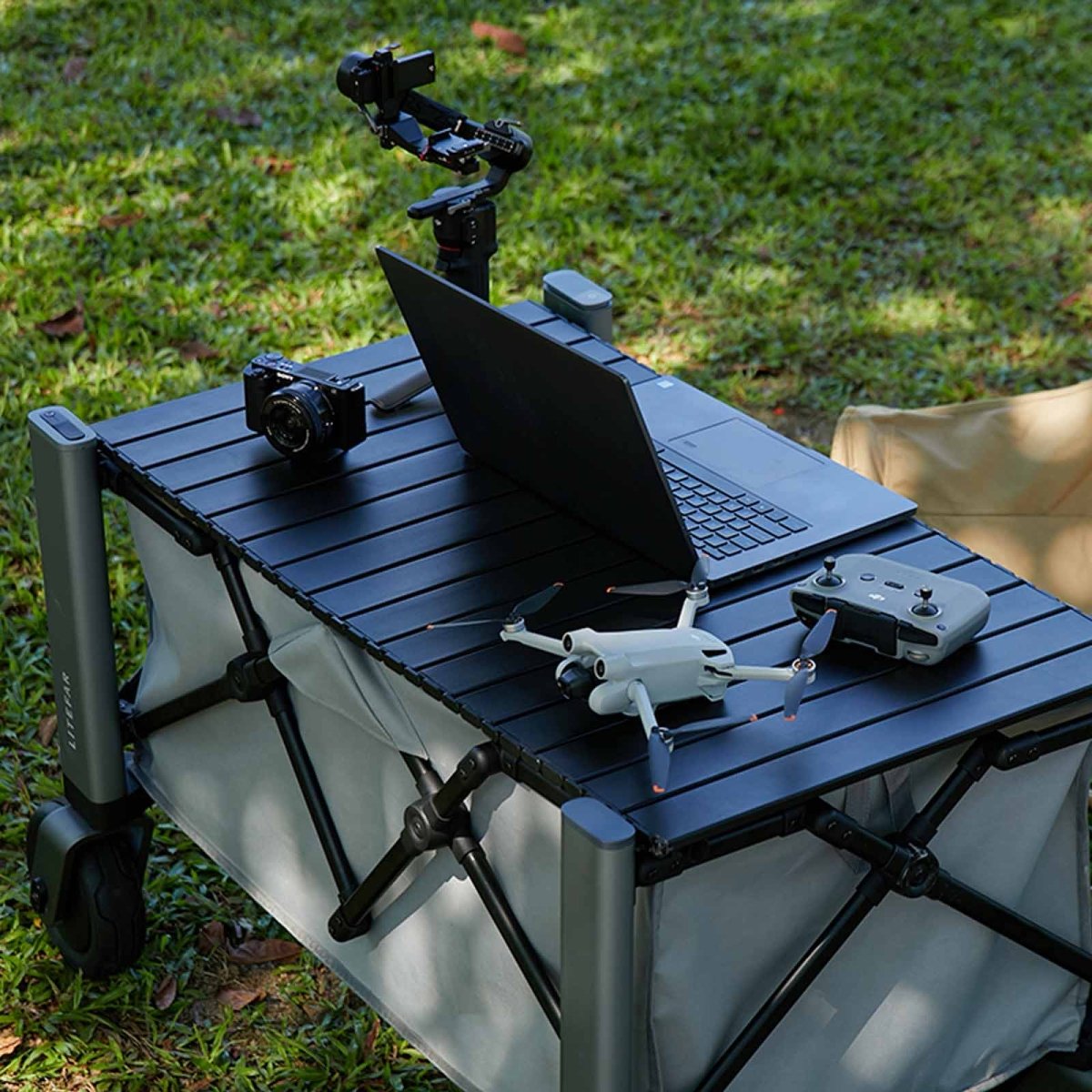LITEFAR H1 Smart Wagon blat masă aluminiu 98x52cm
