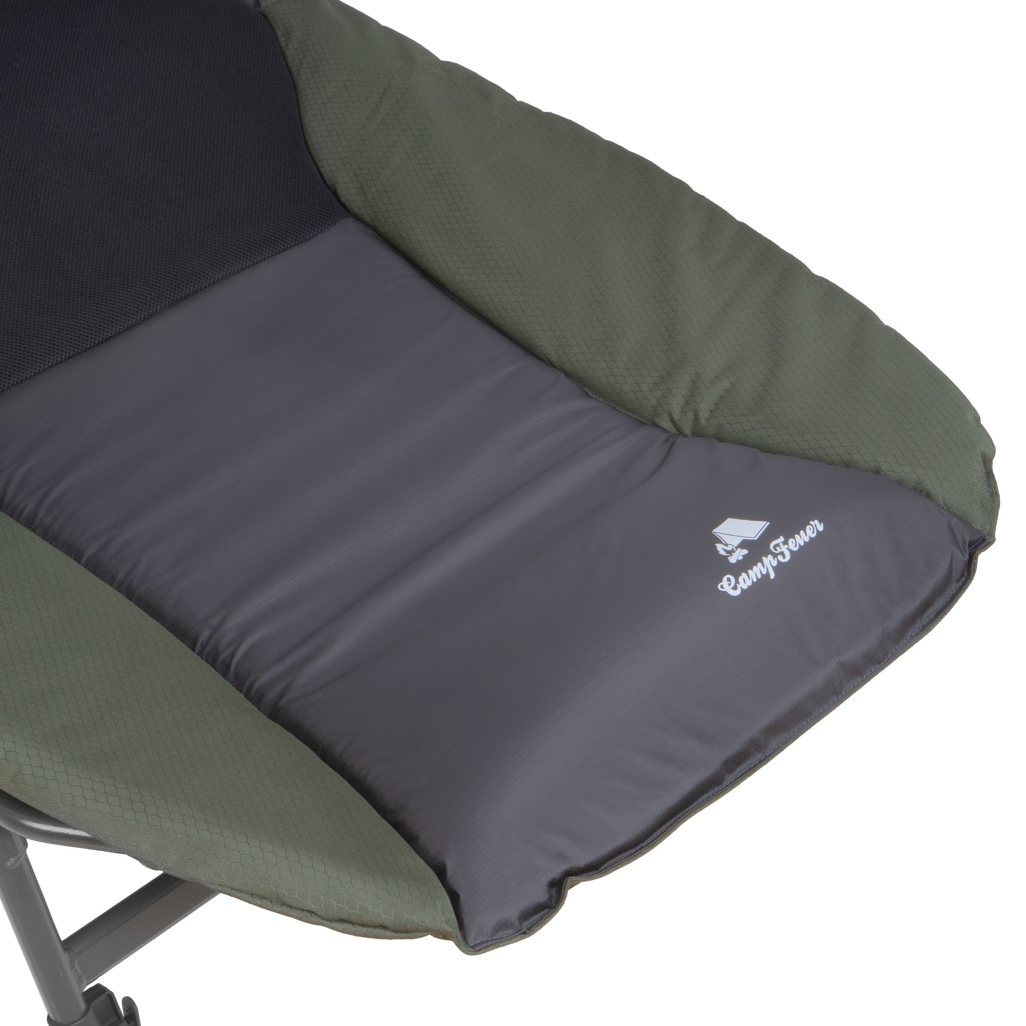 CampFeuer XXL pat pescuit 207x88 maro negru reglabil