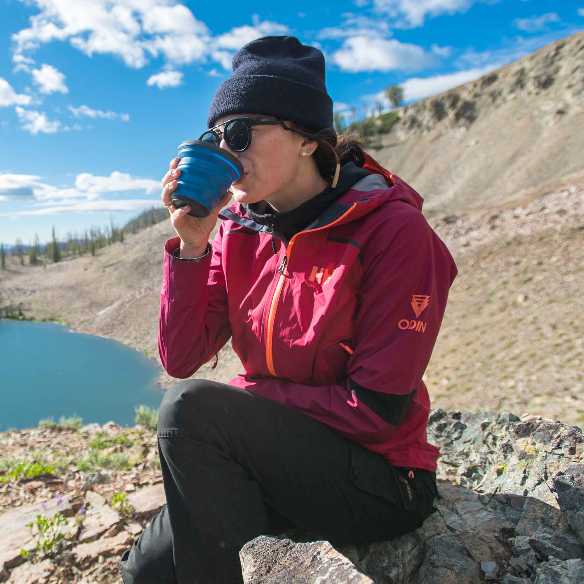 GSI Outdoors Escape Cup cana pliabila 15 oz albastra