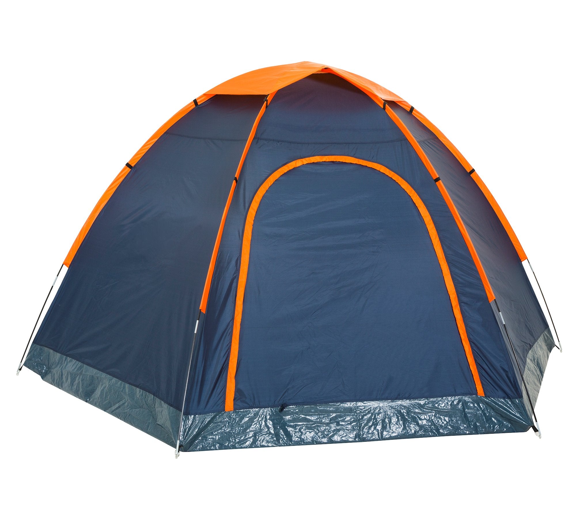 CampFeuer HexOne Cort cupola 4 persoane portocaliu-albastru