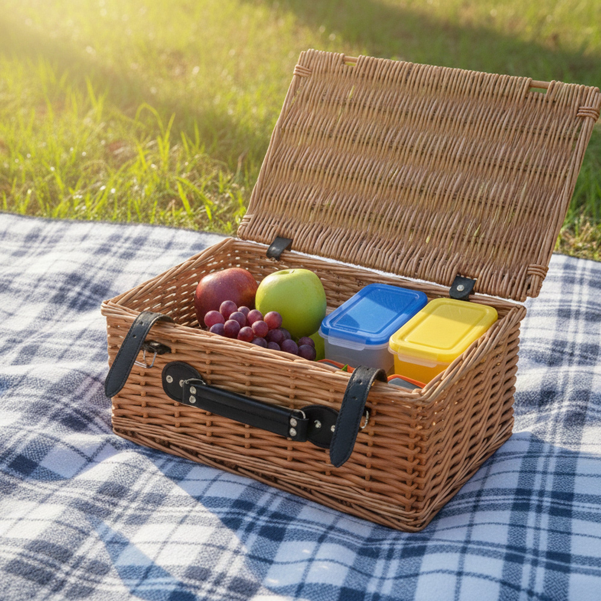 CampFeuer set cos picnic rachita 3 piese cu capac