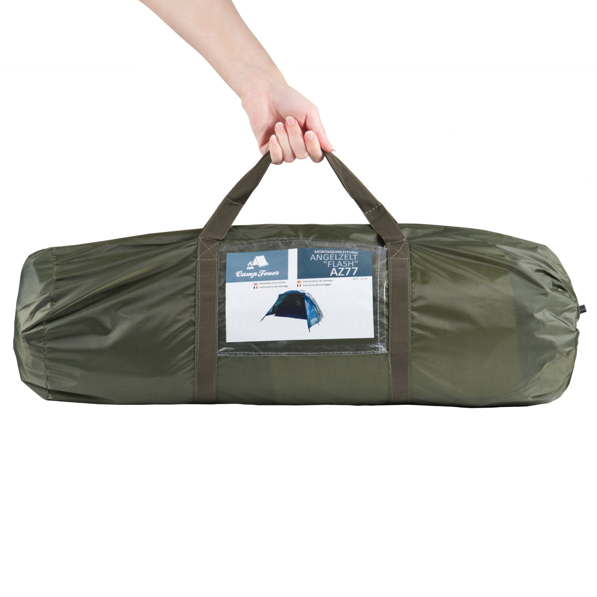 CampFeuer Flash cort pescuit 2 persoane verde 2000 mm