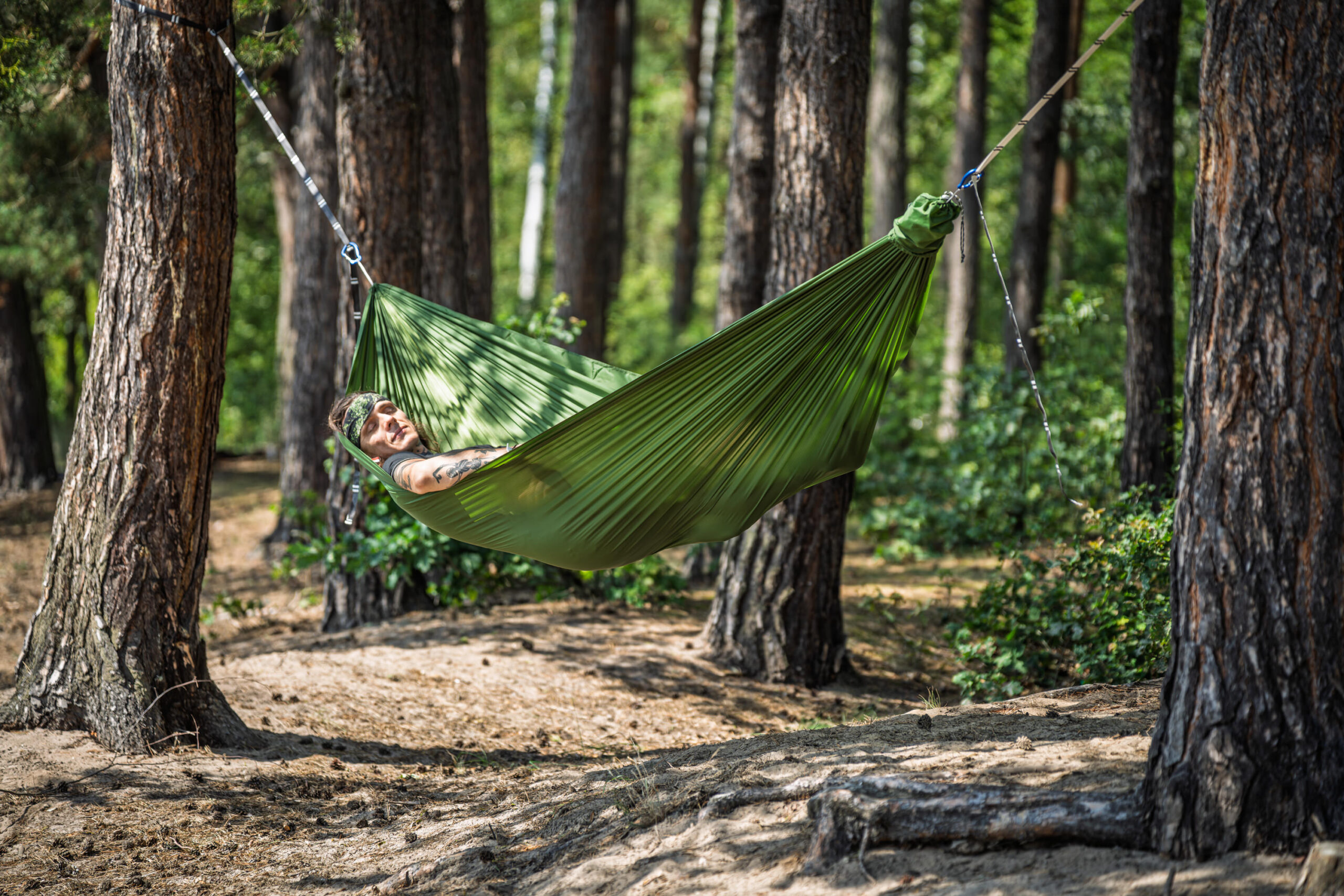 Lesovik Bystry Treetop Green hamac camping 250 kg