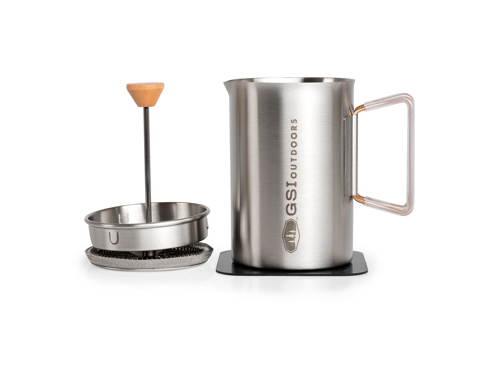 GSI Outdoors Glacier Javapress presă cafea inox