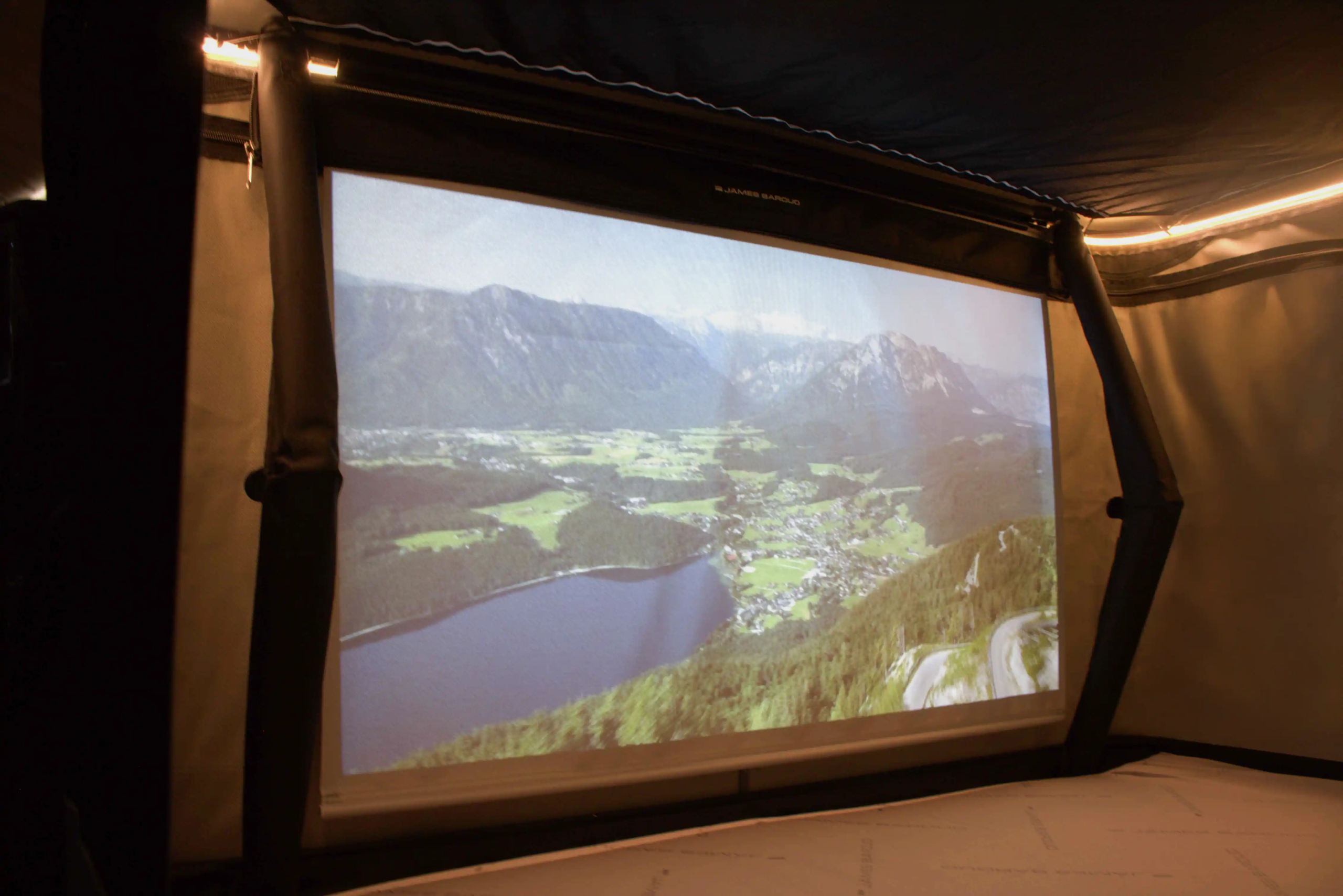 James Baroud Movie Screen ecran proiectie camping