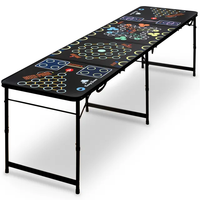 CampFeuer masa beer pong 6in1 pliabila MDF