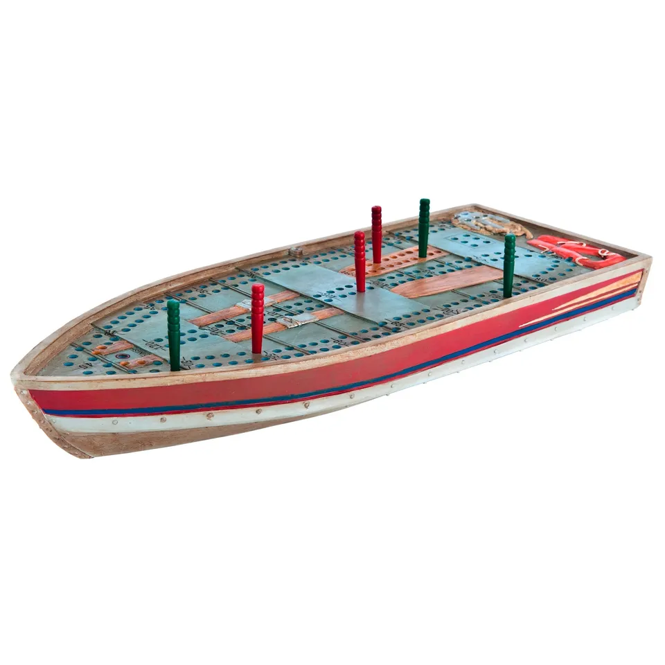GSI Outdoors Tin Boat tabla cribbage barca rasina pictata