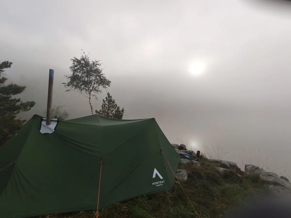 Nortent Bivuakk tarp 3 in 1 Stonegrey cu horn soba