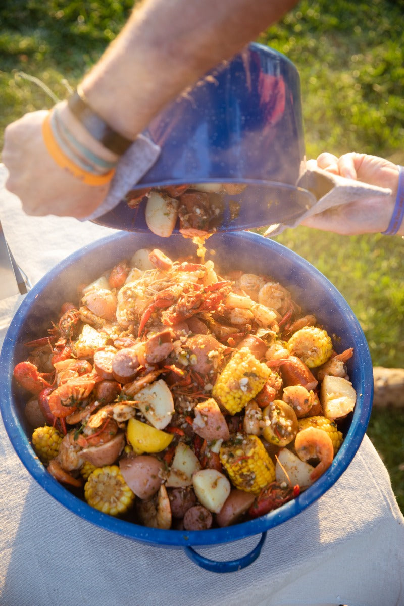 GSI Outdoors Enamelware lighean emailat albastru