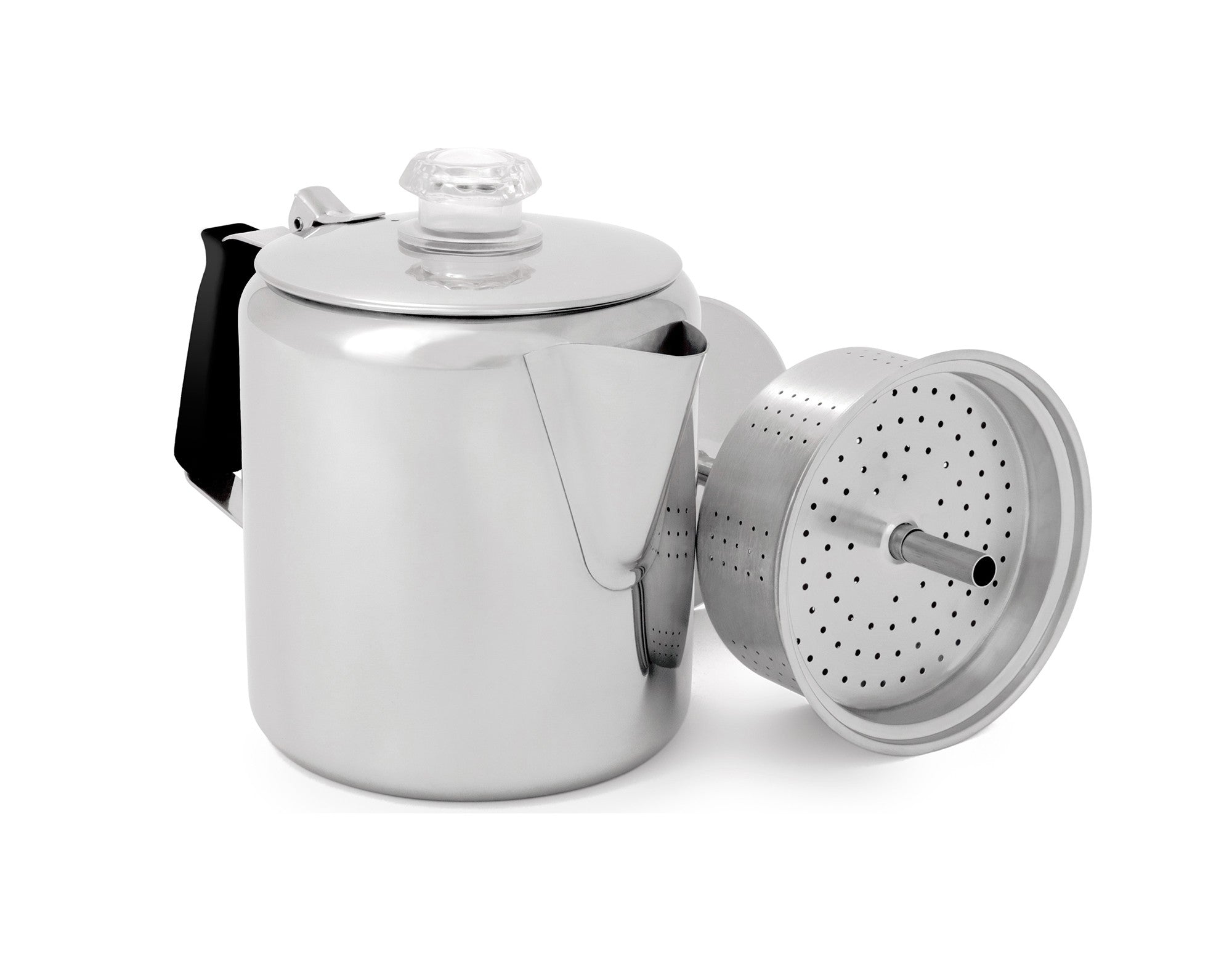GSI Outdoors Glacier percolator cafea inox 6 cesti