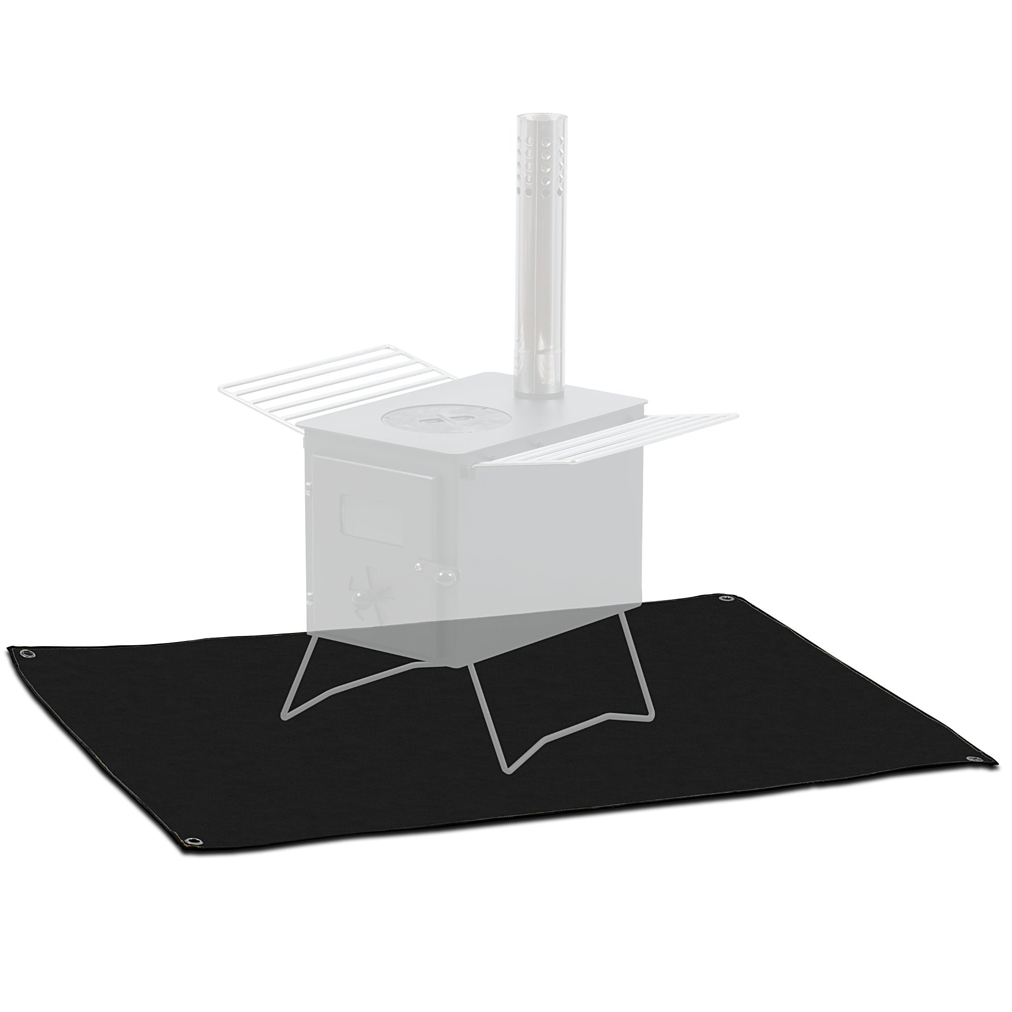 CampFeuer covoras protectie soba 98x76 cm negru