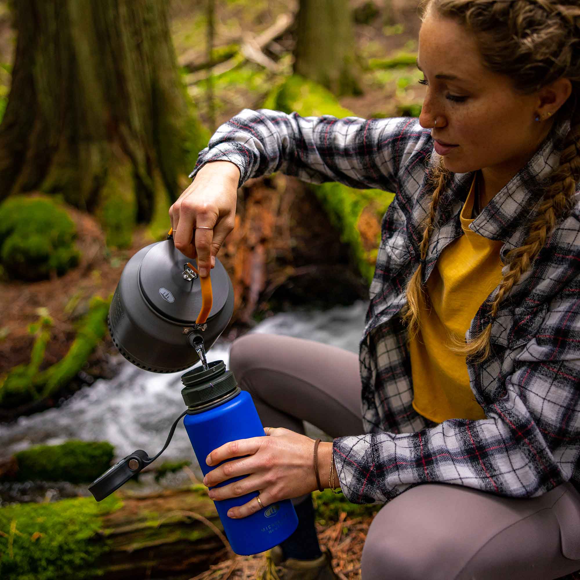 GSI Outdoors H2JO filtru cafea bidon gura larga inox