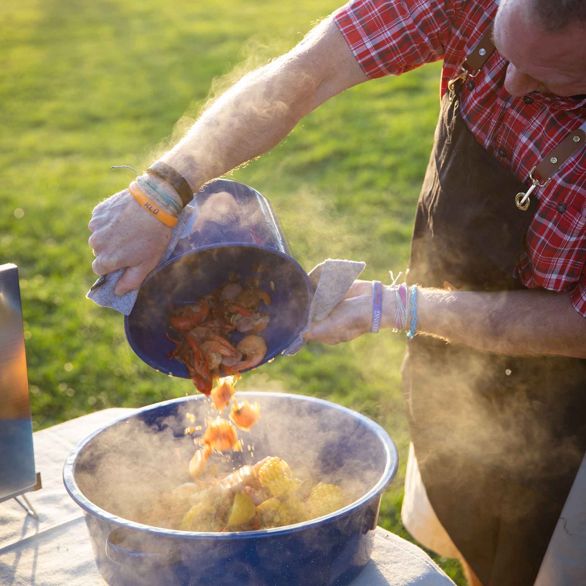 GSI Outdoors Enamelware oala supa 5,75Qt albastra