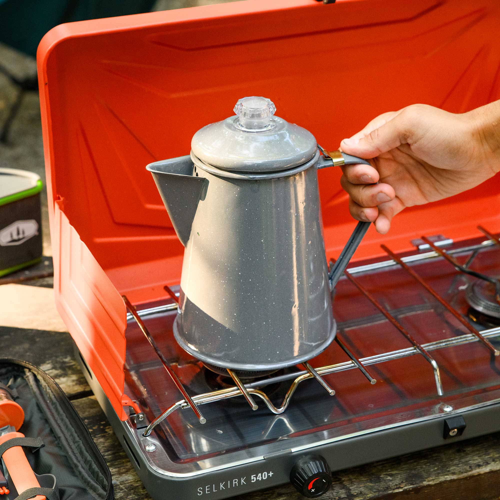 GSI Outdoors Mesa percolator cafea emailat 8 cani