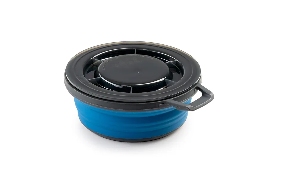 GSI Outdoors Escape Bowl+Lid bol pliabil albastru cu capac