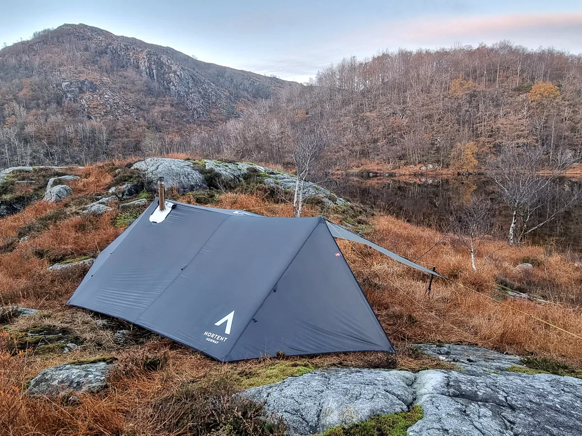 Nortent Bivuakk tarp 3 in 1 Stonegrey cu horn soba