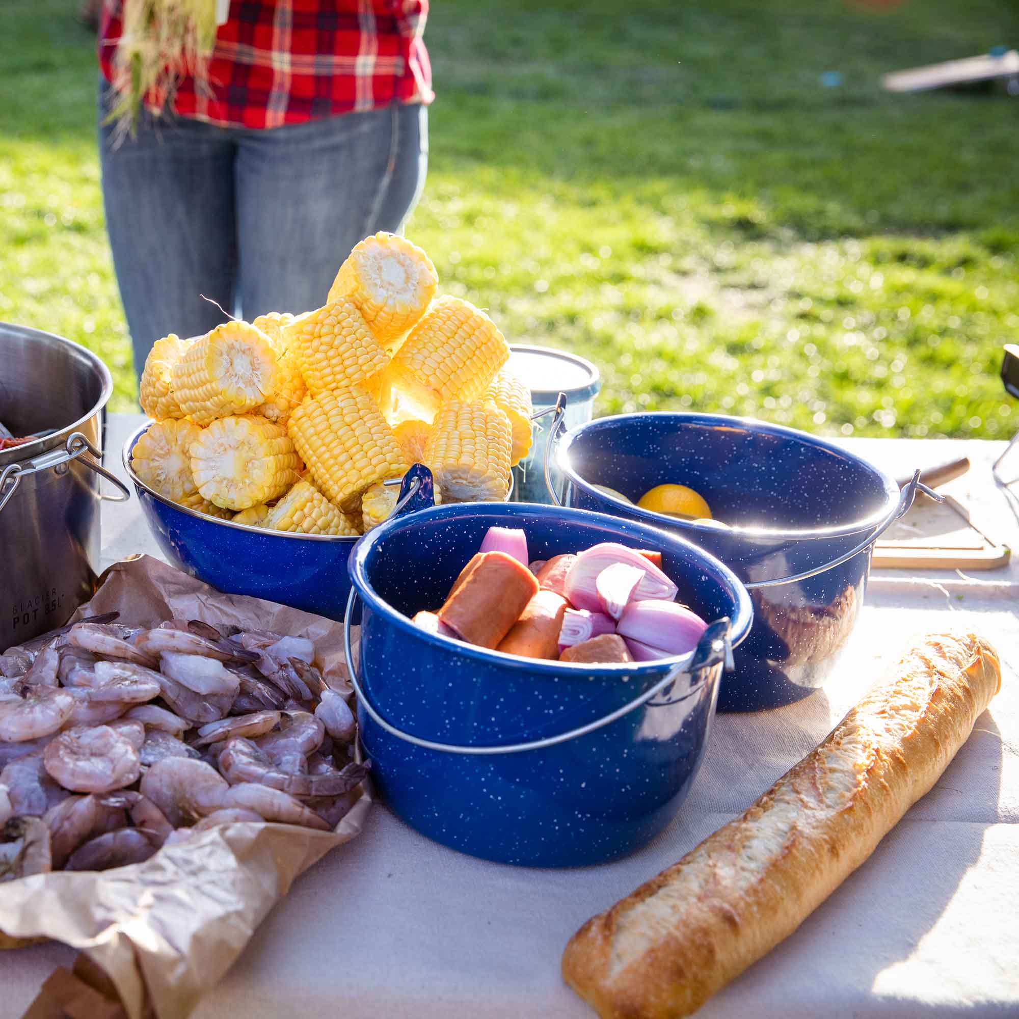 GSI Outdoors Enamelware Convex ceainic emailat 3 Qt