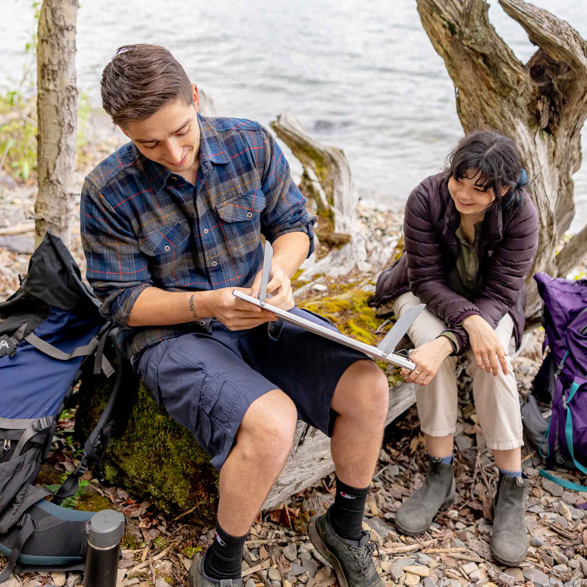 GSI Outdoors Micro Table+ masa camping aluminiu