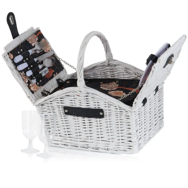 CampFeuer Cos picnic 2 persoane 12 piese maro
