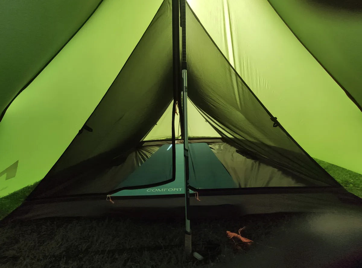 Nortent Bivuakk cort interior plasa tantari