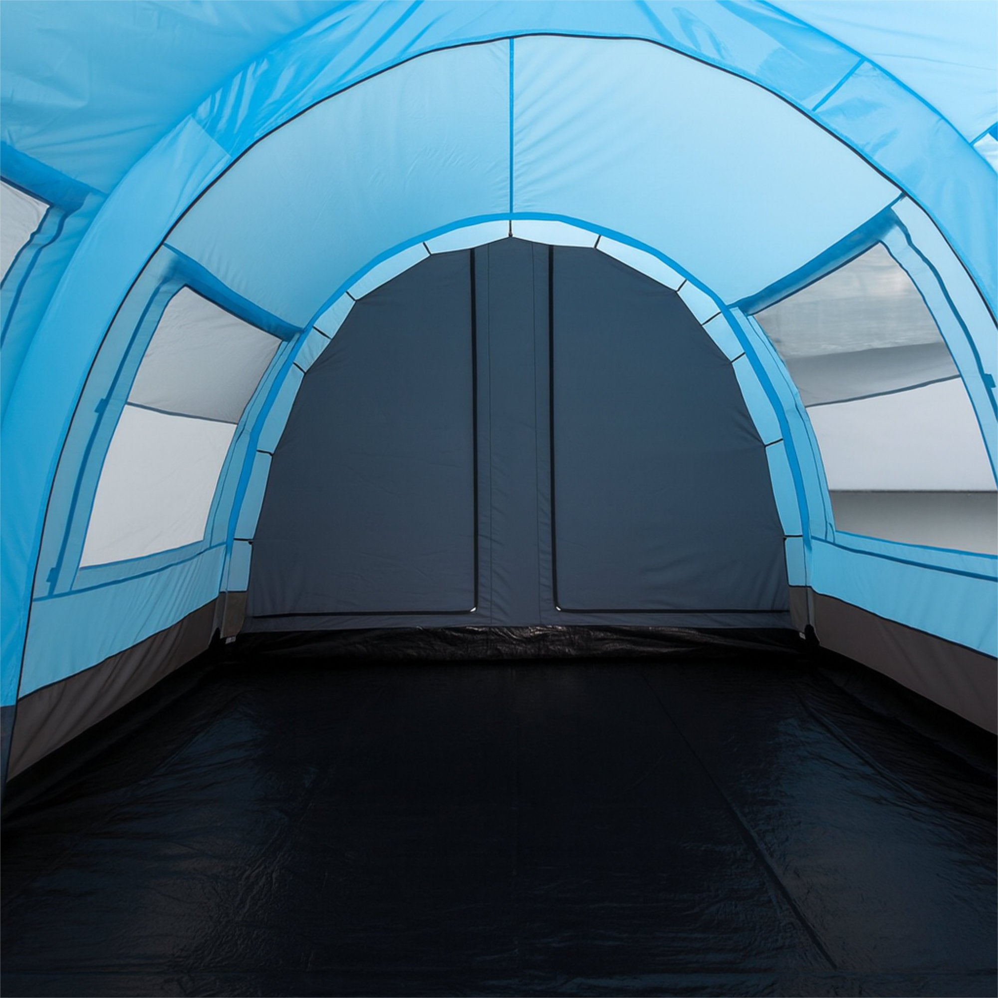 CampFeuer Relax4 cort tunel 4 persoane albastru gri
