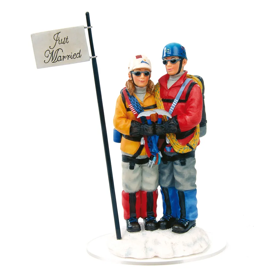 Mountaineer topper tort alpinisti cu stegulete rasina