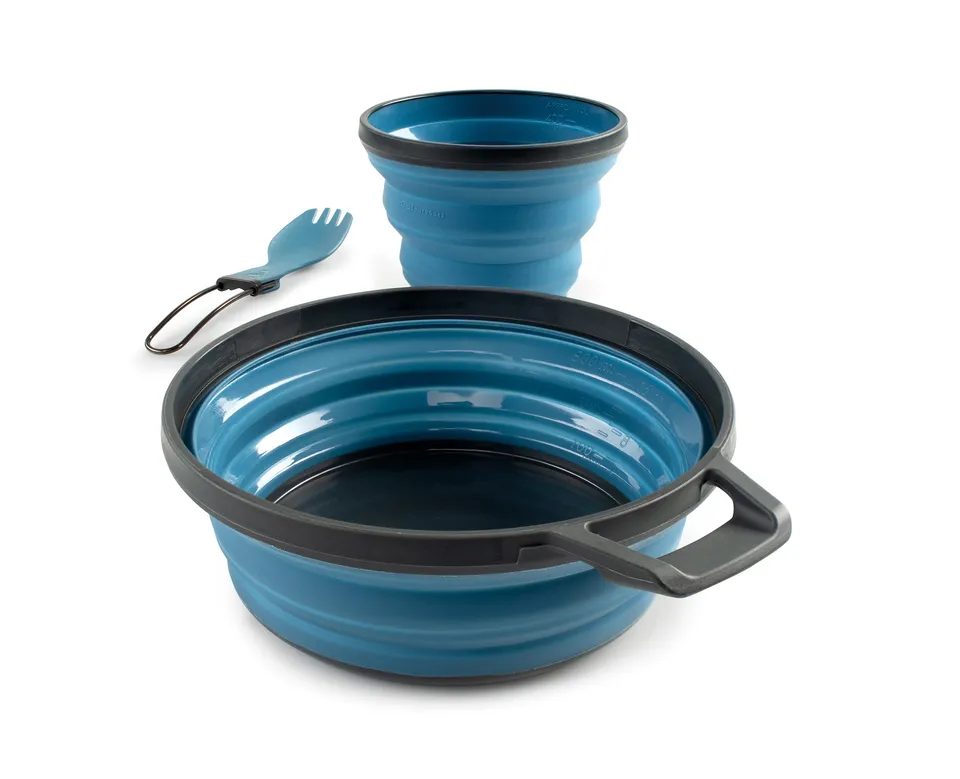 GSI Outdoors Escape 1 Person set vase albastru pliabil