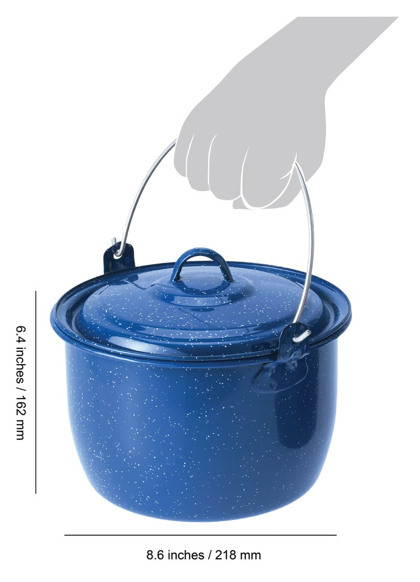 GSI Outdoors Enamelware Convex ceainic emailat 3 Qt