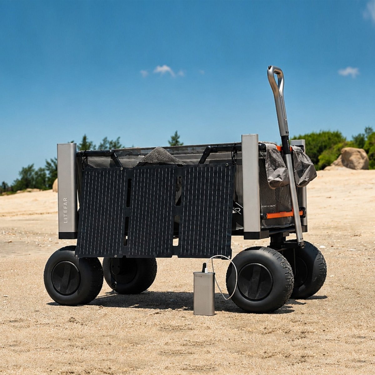LITEFAR B1 Electric Beach Wagon cărucior electric plajă 150L