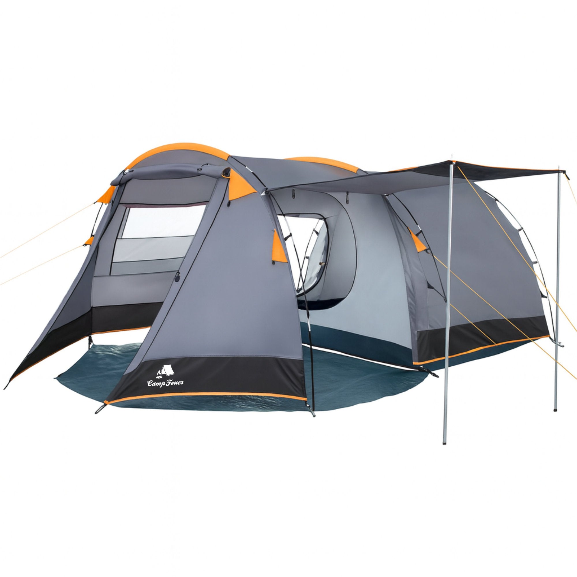 CampFeuer Super+ cort tunel 4 persoane gri 3000 mm