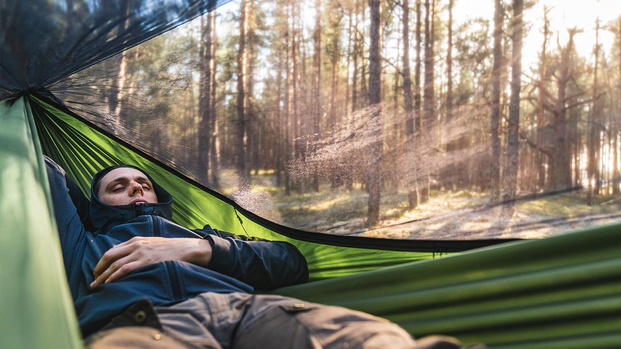 Lesovik Draka Treetop Green hamac cu plasa tantari