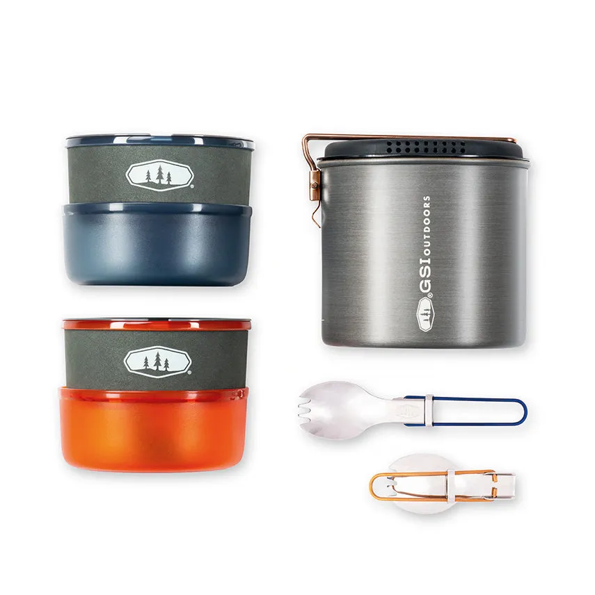 GSI Outdoors Halulite Dualist set vase camping 2 persoane