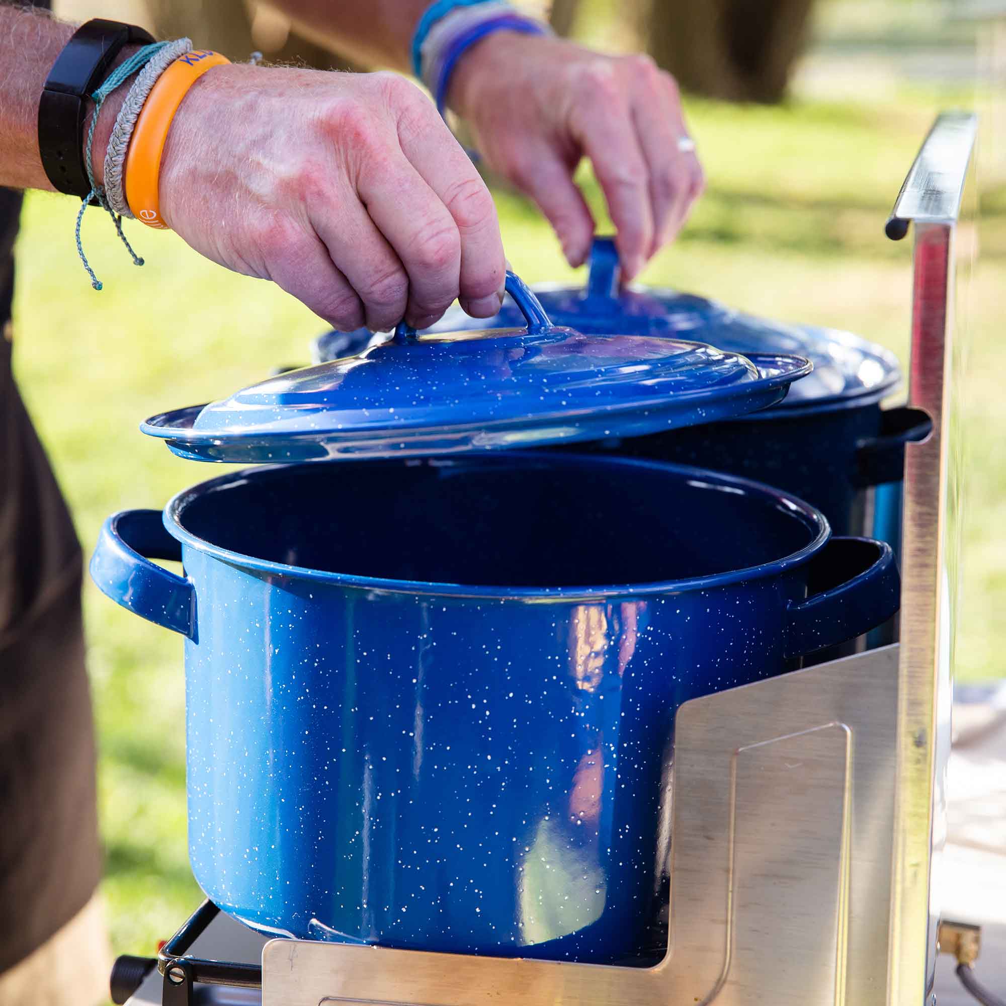 GSI Outdoors Enamelware oala supa 5,75Qt albastra