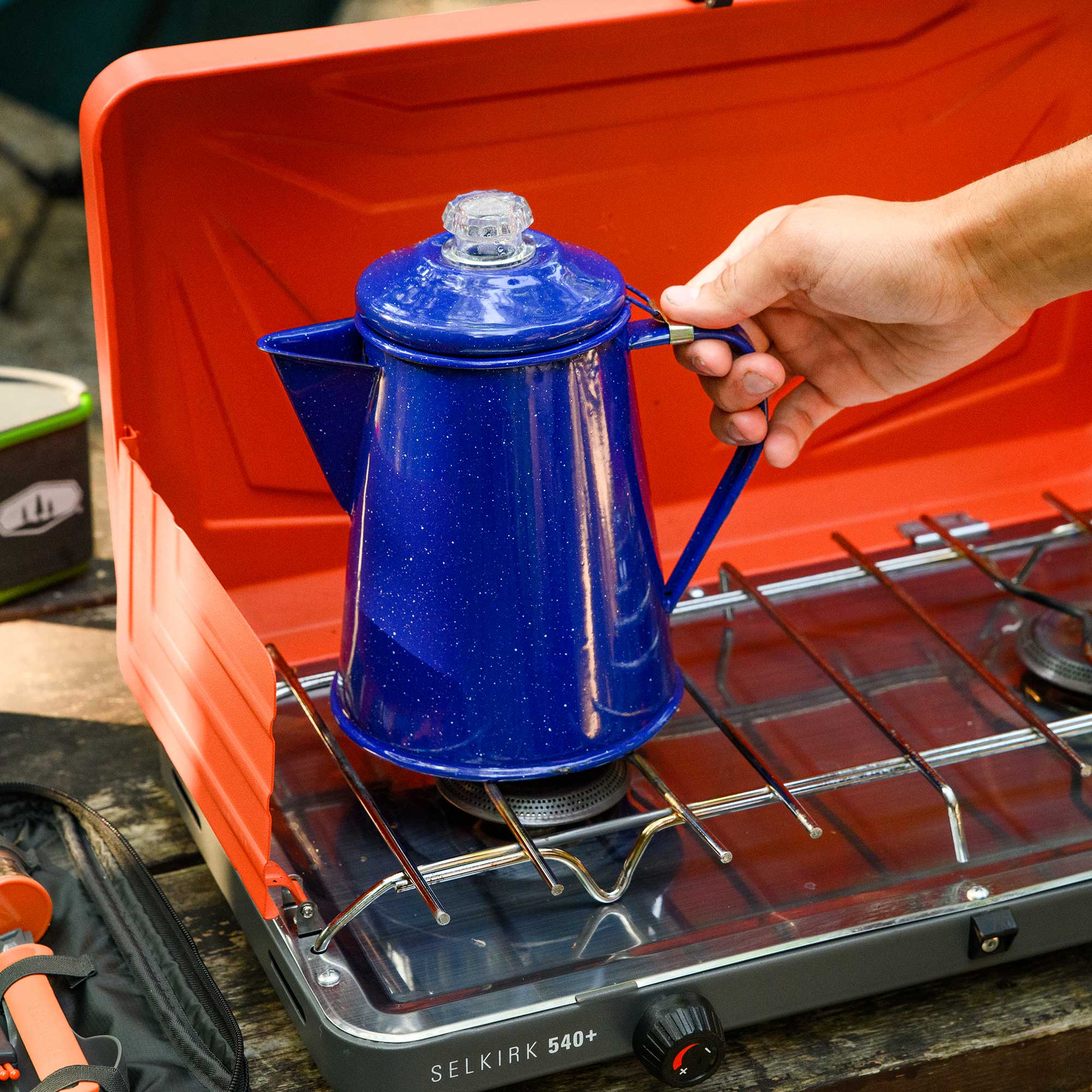 GSI Outdoors Mesa percolator cafea emailat 8 cani