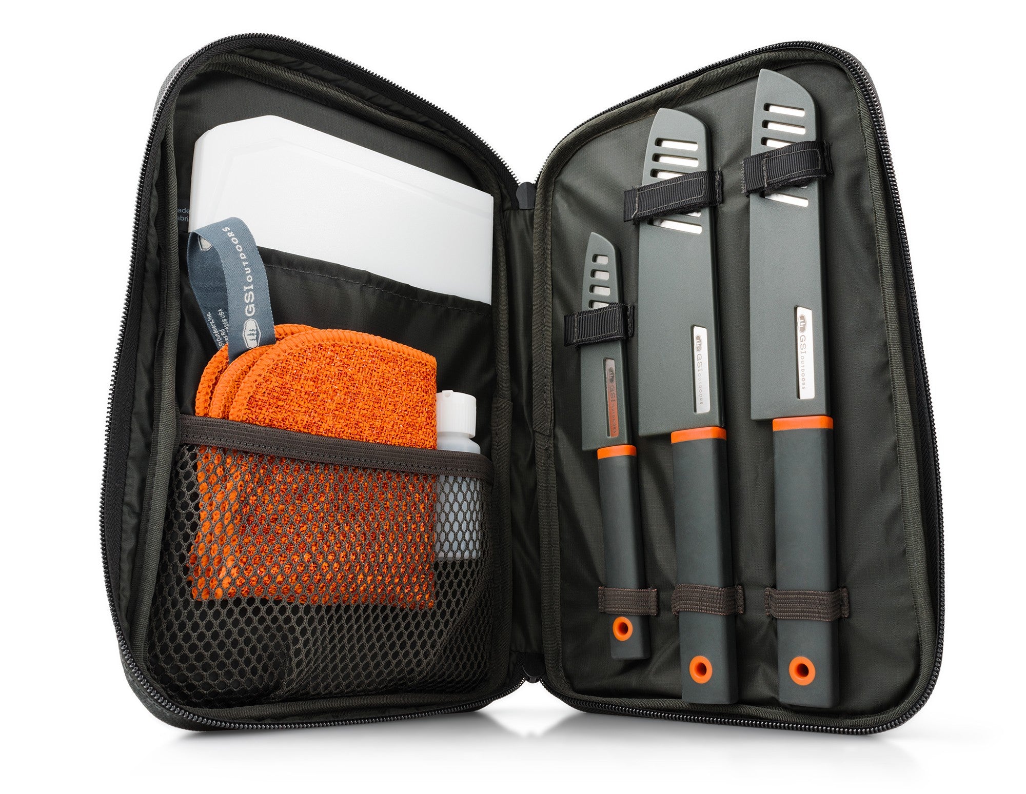 GSI Outdoors Santoku set cuțite camping cu husă