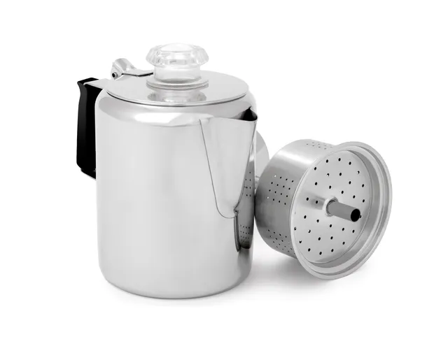 GSI Outdoors Glacier percolator cafea inox 6 cesti