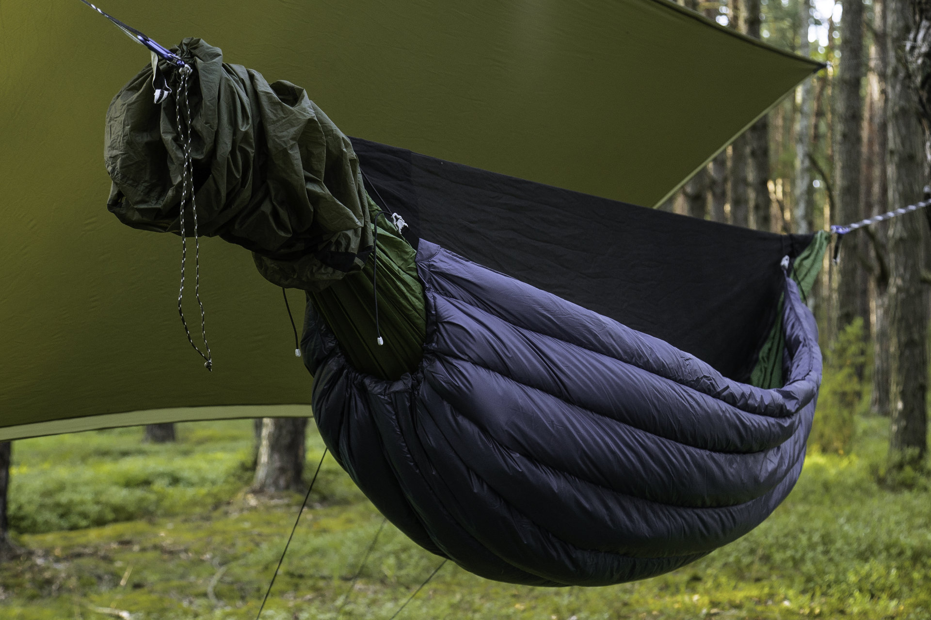 Lesovik Otul Beta 400 underquilt hamac puf gasca 750 g