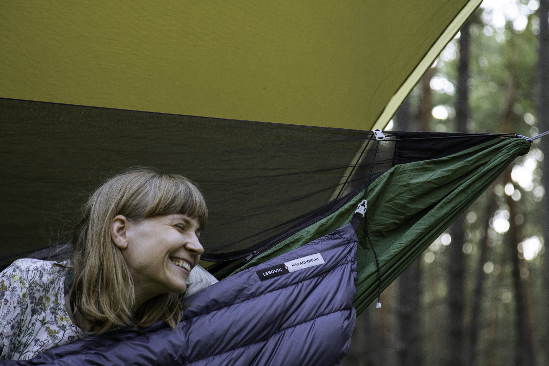 Lesovik Otul Beta 400 underquilt hamac puf gasca 750 g
