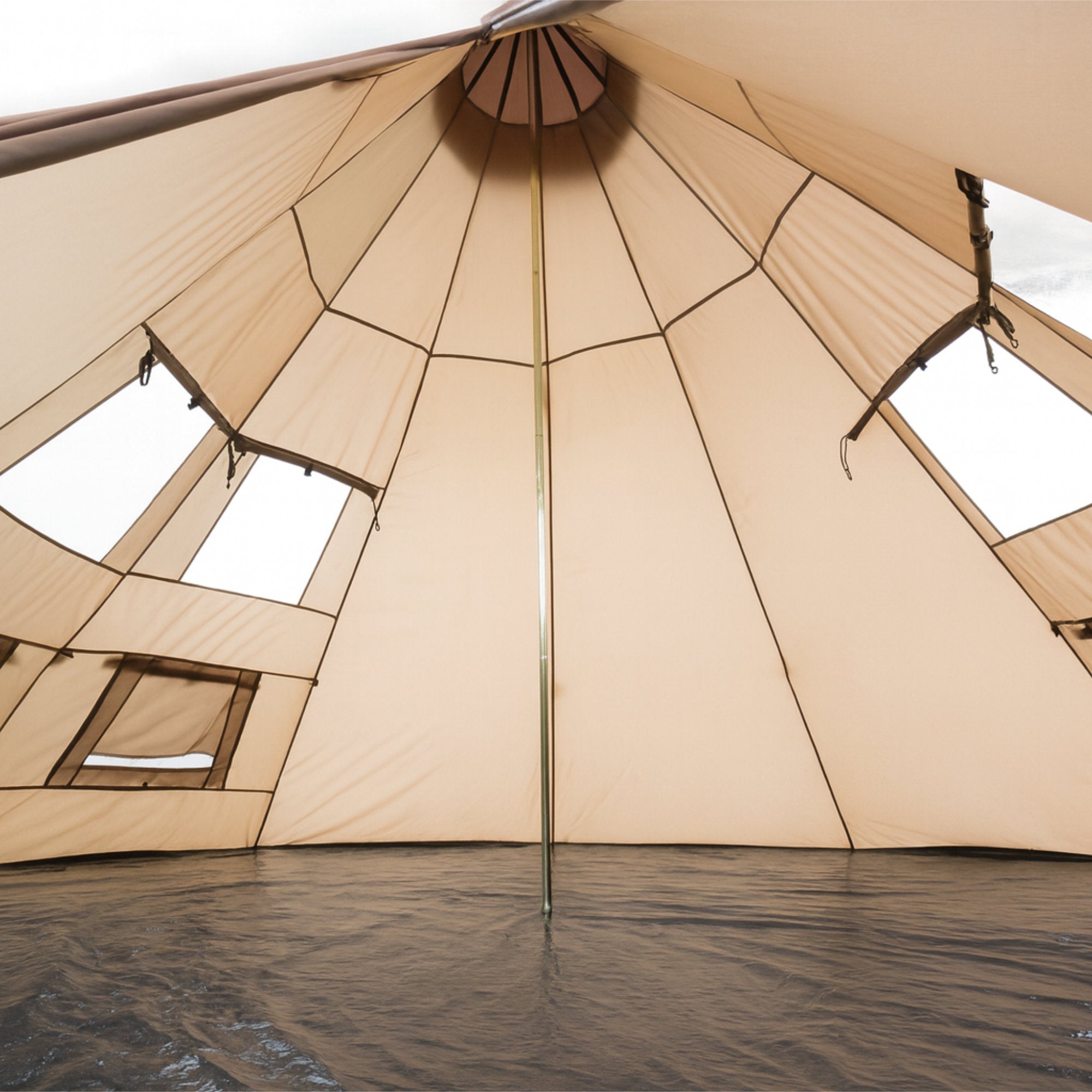 CampFeuer Spirit cort tipi 4 persoane maro 3000 mm