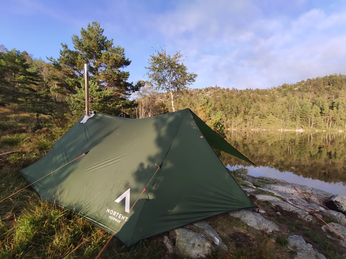 Nortent Bivuakk tarp 3 in 1 Stonegrey cu horn soba