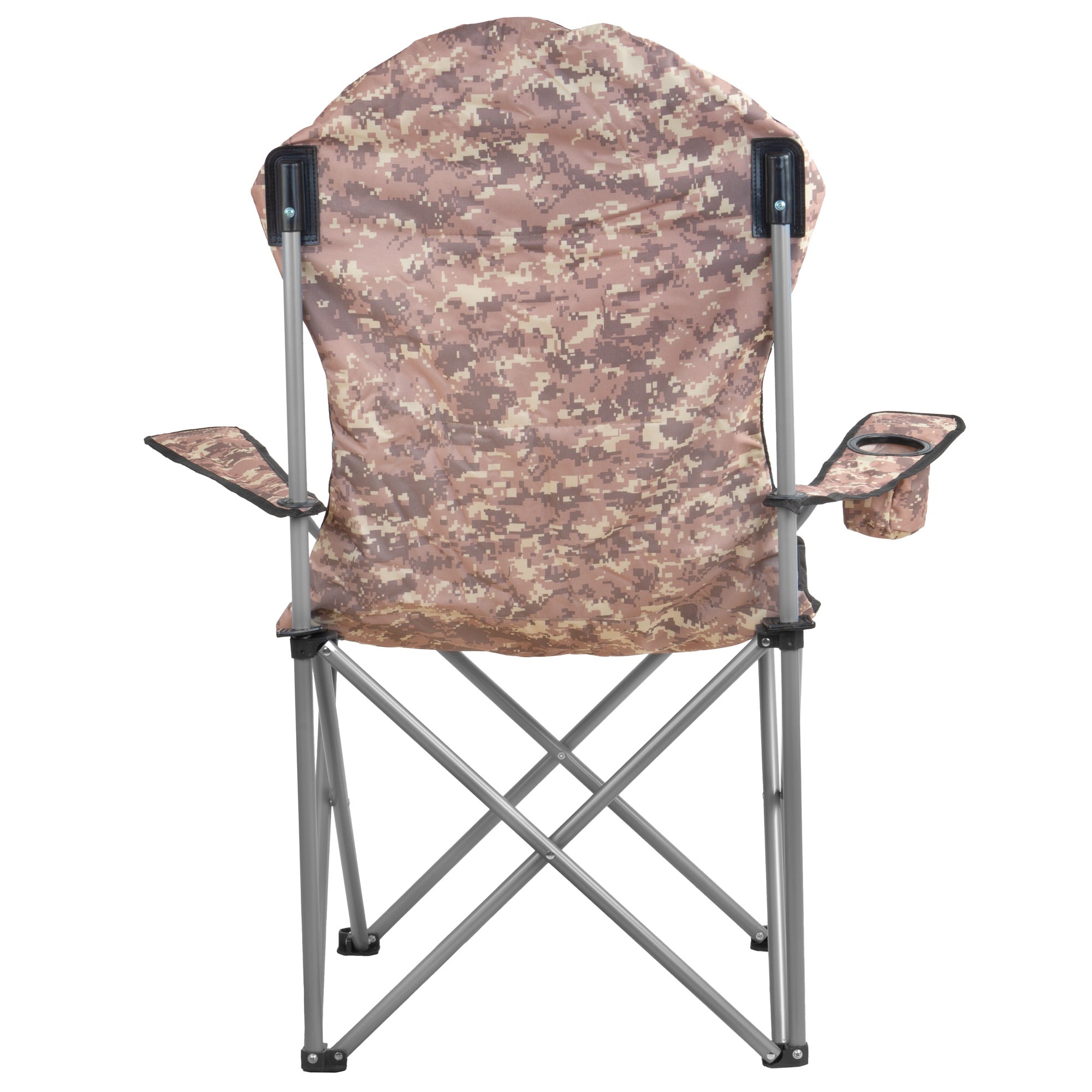 CampFeuer scaun camping pliabil cu suport pahar gri