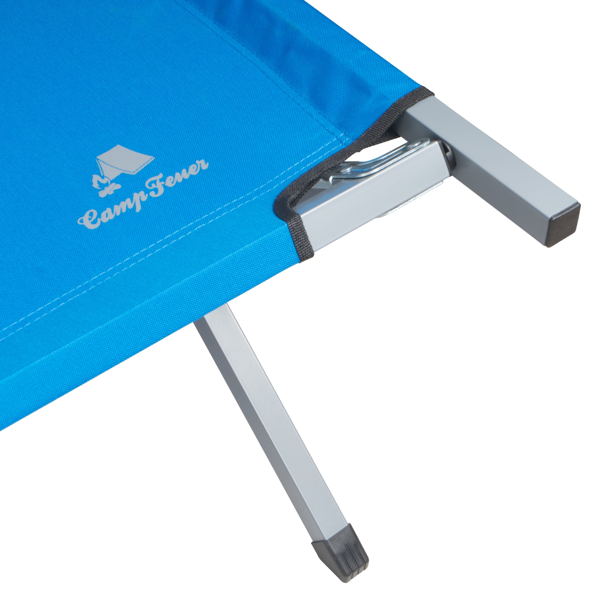 CampFeuer Feldbett pat camping pliabil gri 190 cm